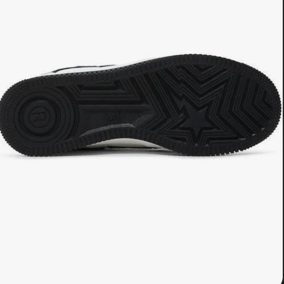 Bape The Bathing Ape STA Bapesta Sneakers 5.5 Black/White Unisex New With Tags - Picture 2 of 15